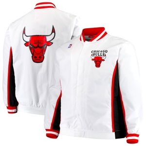 Chicago Bulls Mitchell & Ness Hardwood Classics Big & Tall Authentic Warm-Up Jac